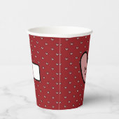 Pretentieloze Stylist Zoete Hart Feest Benodigdhed Papieren Bekers (Rechts)