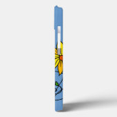 Pretentieloze vrolijke gele bloemen Doodle Kunst Case-Mate iPhone Case (Achterkant / Links)