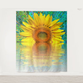 Pretentieloze zonnebloem foto achtergrond wandklee wandkleed