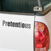 pretentieus bumpersticker (Op Truck)