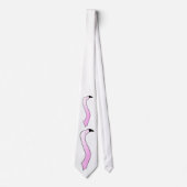 Pretentieus Flamingo Head Stropdas (Voorkant)