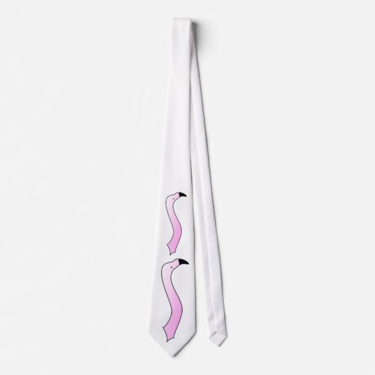 Pretentieus Flamingo Head Stropdas (Voorkant)