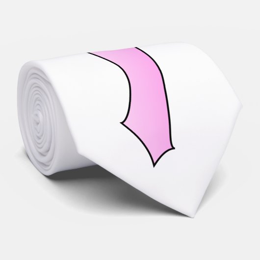 Pretentieus Flamingo Head Stropdas (Opgerold)