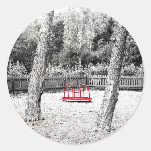 Pretentieuze Art shot Ronde Sticker (Voorkant)