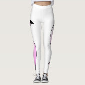 Pretentieuze flamingo hoofd en nek leggings (Voorkant)