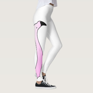 Pretentieuze flamingo hoofd en nek leggings