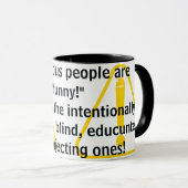 Pretentious people are "funny!" mok (Voorkant rechts)