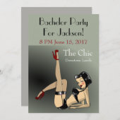 Pretig exotisch danser vrijgezellenfeest kaart (Voorkant / Achterkant)