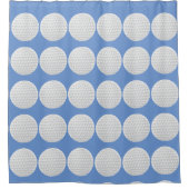 Pretig golfbalpatroon douchegordijn (Voorkant)