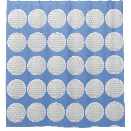 Pretig golfbalpatroon douchegordijn (Voorkant)