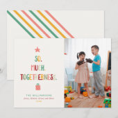 Pretig Kerst Foto VEEL SAMEN RETRO Feestdagenkaart (Voorkant / Achterkant)