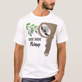 Pretige Boomkant Ophaling Hangende luiaard in takk T-shirt