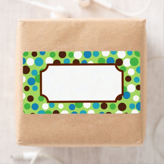 Pretige groene stippenlabels etiket (Insitu)