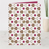Pretige herfst Poka Dot ontwerp Kaart (Voorkant)