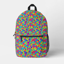 Pretige Kleurrijke Geometrische Regenboog Abstract Bedrukte Rugzak