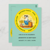 pretige uitnodiging voor een zonnige bestemming ze (Voorkant / Achterkant)