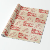  pretkerst met aangepaste naam cadeaupapier (Uitgerold)