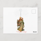 PretKersttige dag  Angel Stars Night Briefkaart (Achterkant)