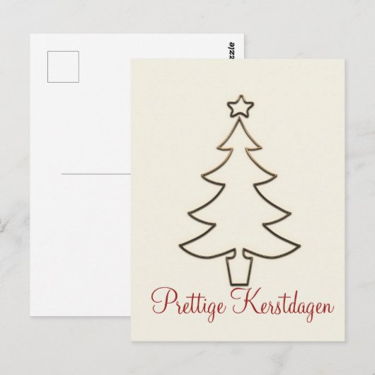 PretKersttige dag Briefkaart (Voorkant / Achterkant)