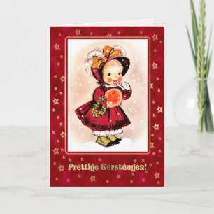 PretKersttige dag kerstKaart in het Nederlands Feestdagen Kaart