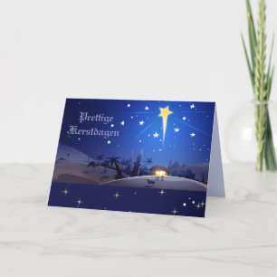 PretKersttige dag kerstKaart in het Nederlands Feestdagen Kaart