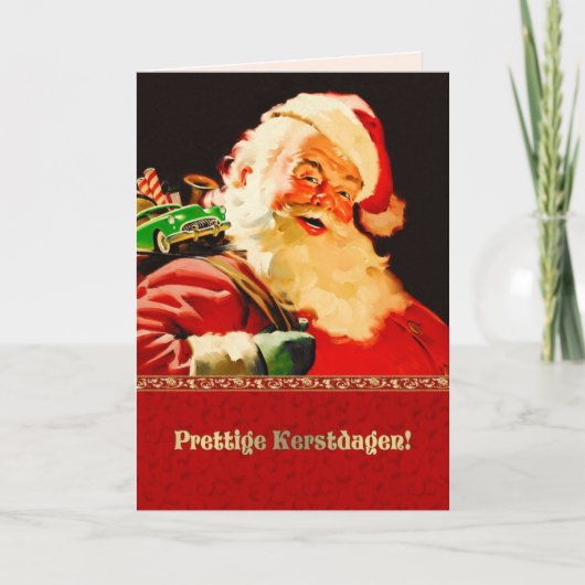 PretKersttige dag kerstKaarten in het Nederlands Feestdagen Kaart (Voorkant)