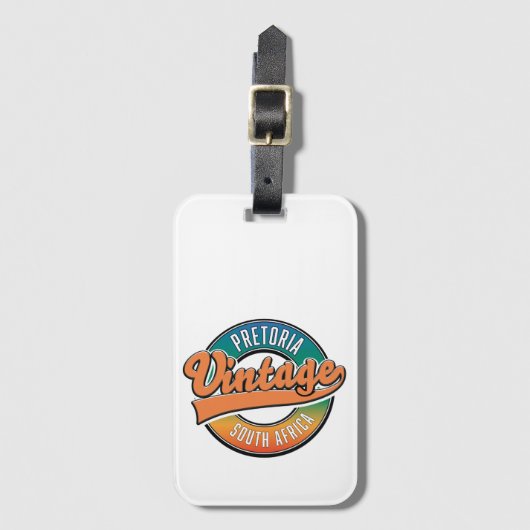 Pretoria Zuid-afrika  logo Bagagelabel (Voorkant (verticaal))