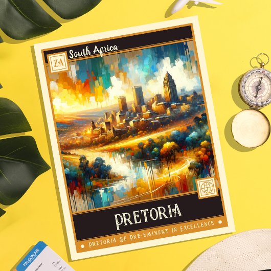 Pretoria, Zuid-Afrika | schilderij Briefkaart