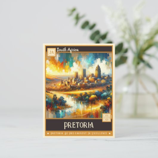 Pretoria, Zuid-Afrika |  schilderij Briefkaart (Staand voorkant)