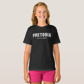 Pretoria Zuid-Afrika stad logo ontwerp T-shirt (Voorkant volledig)