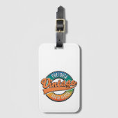 Pretoria Zuid-Afrika vintage logo Bagagelabel (Voorkant (verticaal))