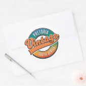 Pretoria Zuid-Afrika vintage logo Ronde Sticker (Envelop)