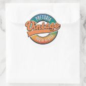 Pretoria Zuid-Afrika vintage logo Ronde Sticker (Tas)