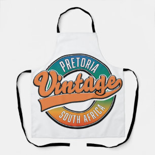 Pretoria Zuid-Afrika vintage logo Schort