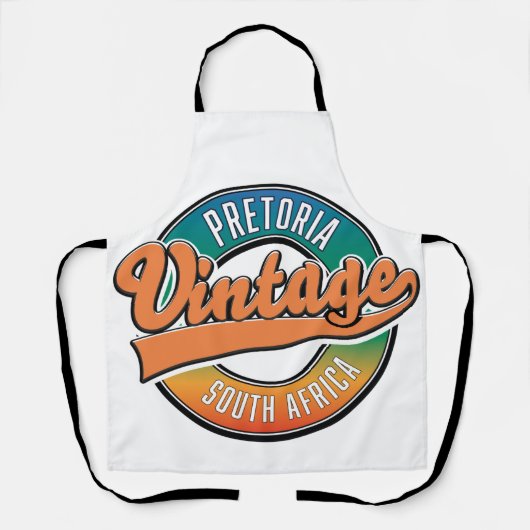 Pretoria Zuid-Afrika vintage logo Schort (Voorkant)