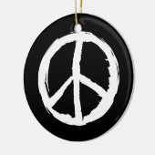 pretparen PEACE SIGN | Keramisch Ornament (Links)