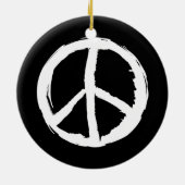 pretparen PEACE SIGN | Keramisch Ornament (Achterkant)