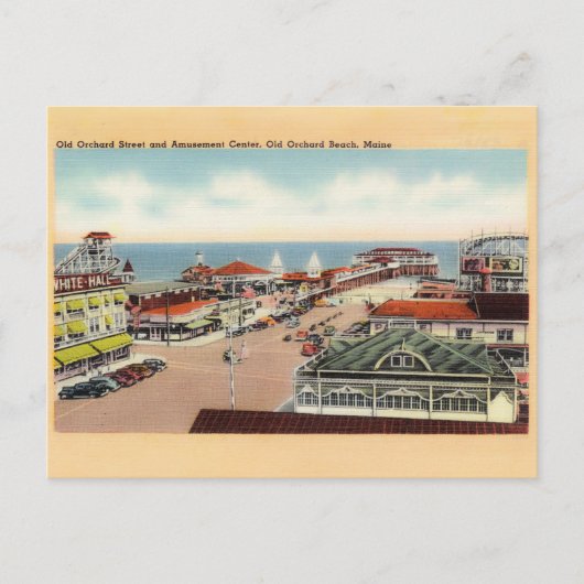 Pretpark bij Old Orchard Beach Briefkaart (Voorkant)