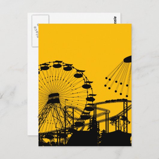 pretpark briefkaart (Voorkant / Achterkant)