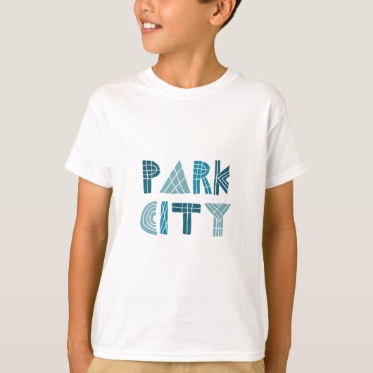 pretpark city utah text t-shirt (Voorkant)