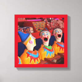 Pretpark Clown Water Game Canvas