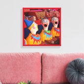 Pretpark Clown Water Game Canvas (Insitu (Woonkamer))