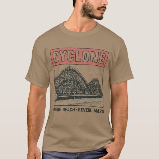  pretpark CYCLONE REVERE BEACH · REVE T-shirt (Voorkant)
