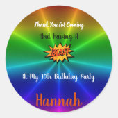 Pretpark Dank u Sticker (Voorkant)