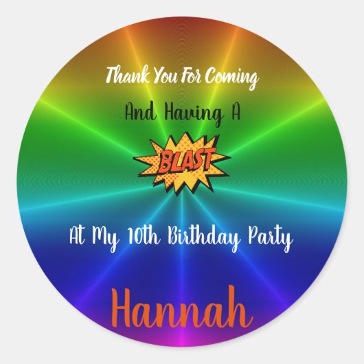 Pretpark Dank u Sticker (Voorkant)