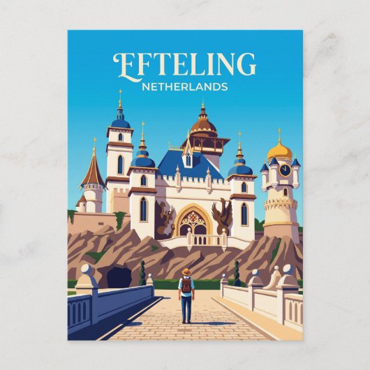 Pretpark de Efteling Nederland Briefkaart (Voorkant)