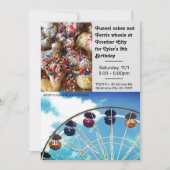 Pretpark Ferris Wheel Verjaardag Uitnodiging (Voorkant)