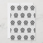 Pretpark Ferris Wheel Verjaardag Uitnodiging (Achterkant)