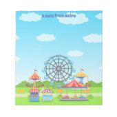 Pretpark Funfair Notitieblok (Voorkant)
