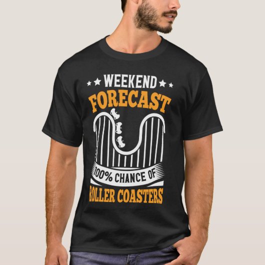 Pretpark Funny Roller Onderzetter Thema T-shirt (Voorkant)